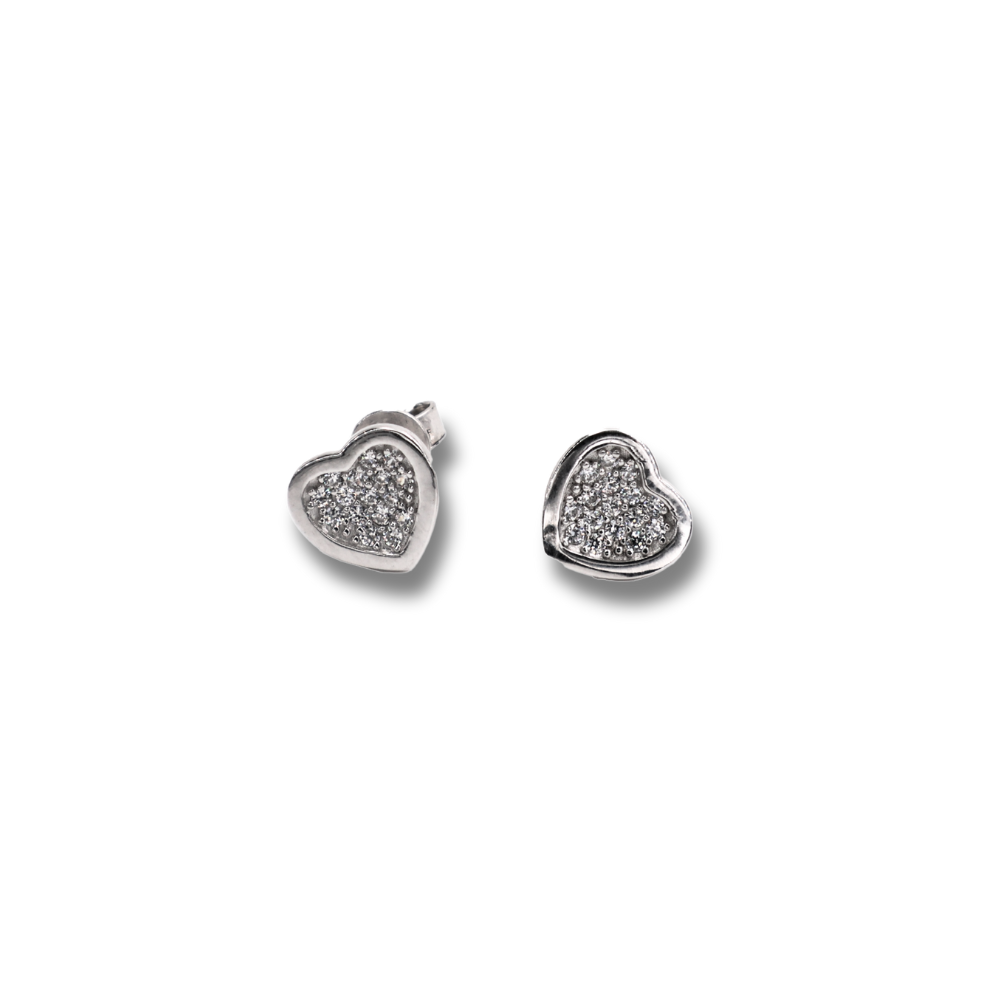 Boucles d'oreilles coeur en argent - HIP-70400366